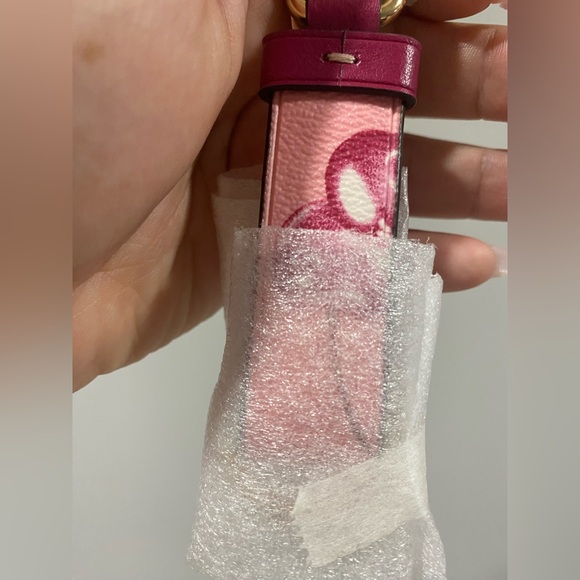 Key Chain- Coach Cherry Print - Picture 2 of 6